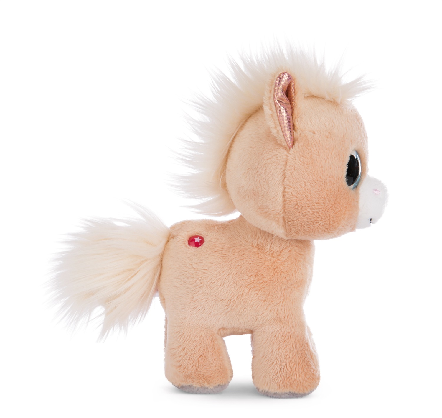NICI Miss Cinnamon Peluche 17 cm Beige - Pony Glubschis Charming in Peluche Morbido e Sostenibile, Perfetto per Giochi e Regali
