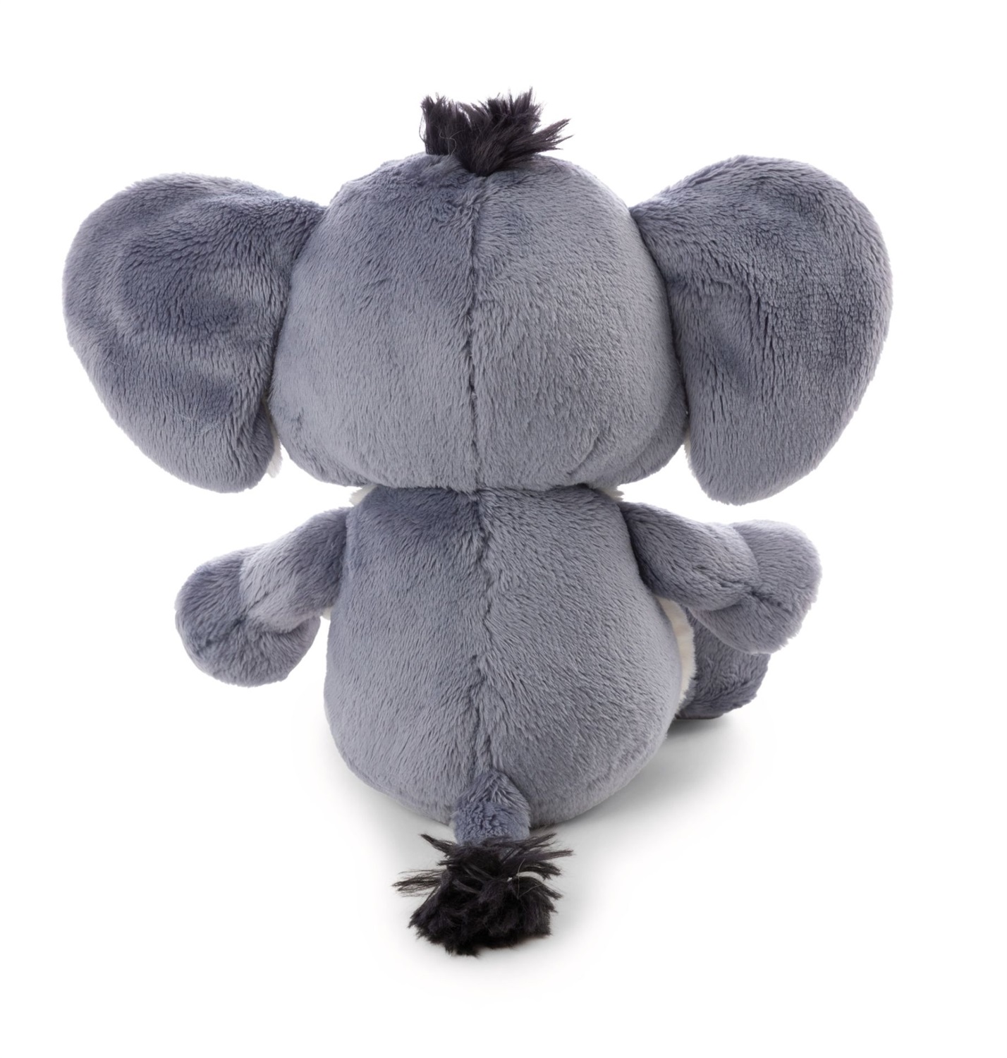 NICI El-Flora Elefante di Peluche Morbido 18 cm - Grigio con Pancina Bianca, Perfetto per Giochi e Coccole