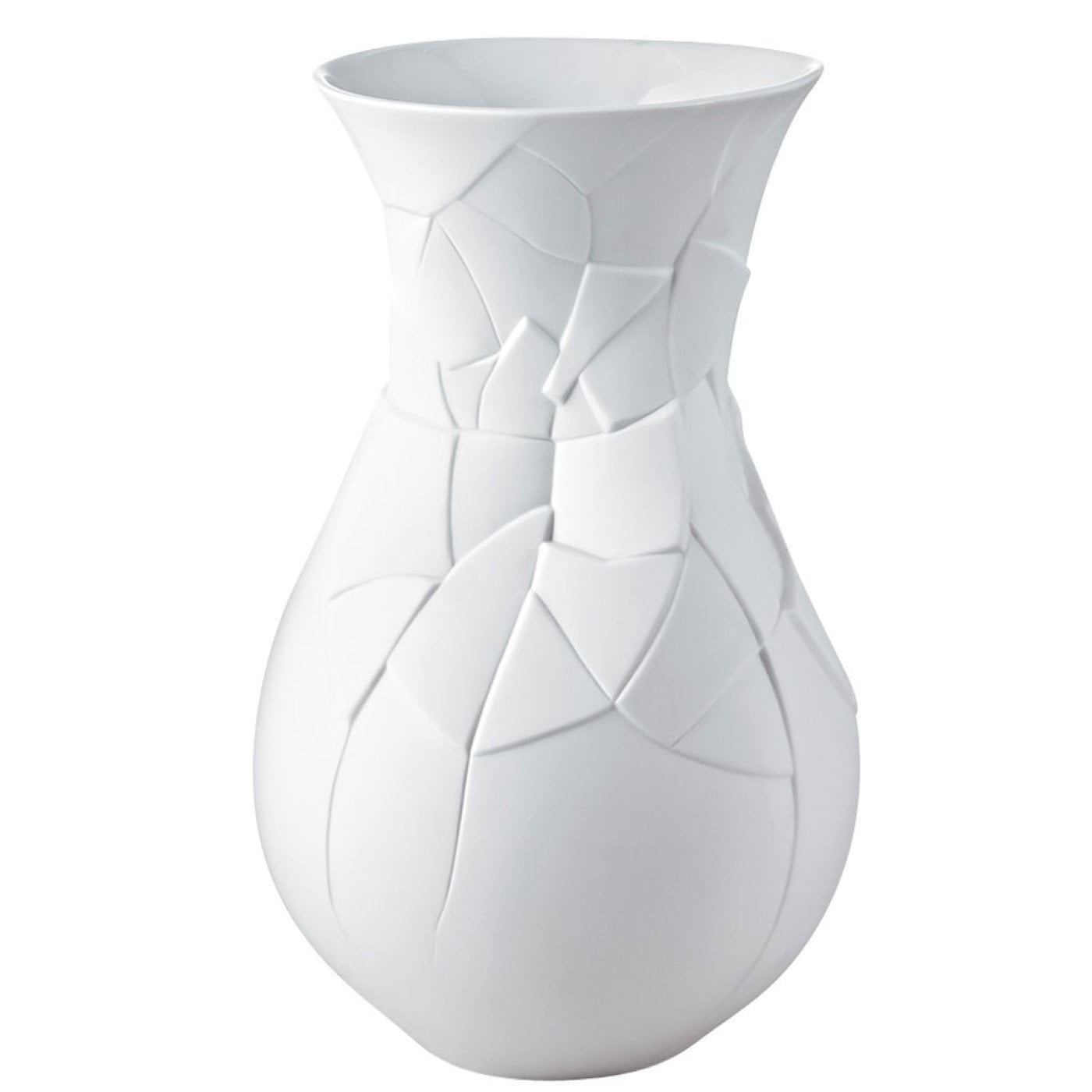Rosenthal Vase of Phases Vaso 30 cm in Porcellana Bianco Opaco