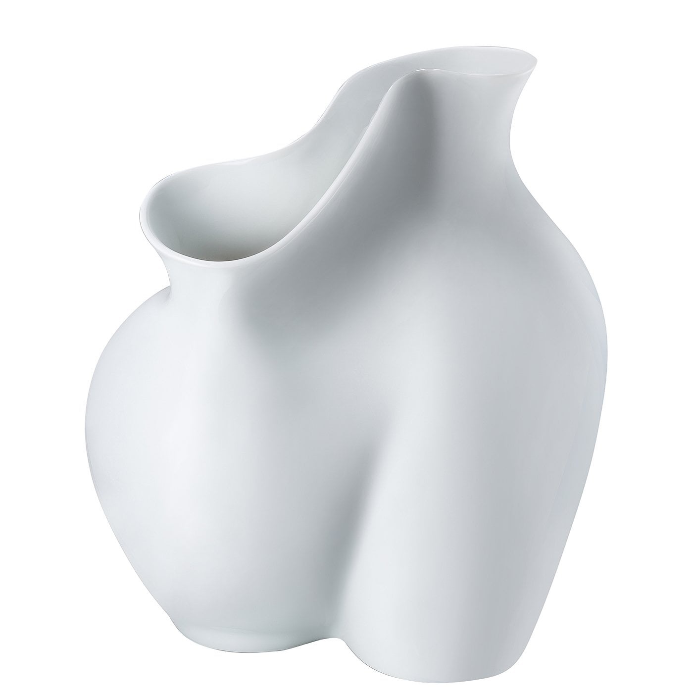 Rosenthal La Chute Vaso da Fiori 26cm Bianco Porcellana - Design Cédric Ragot
