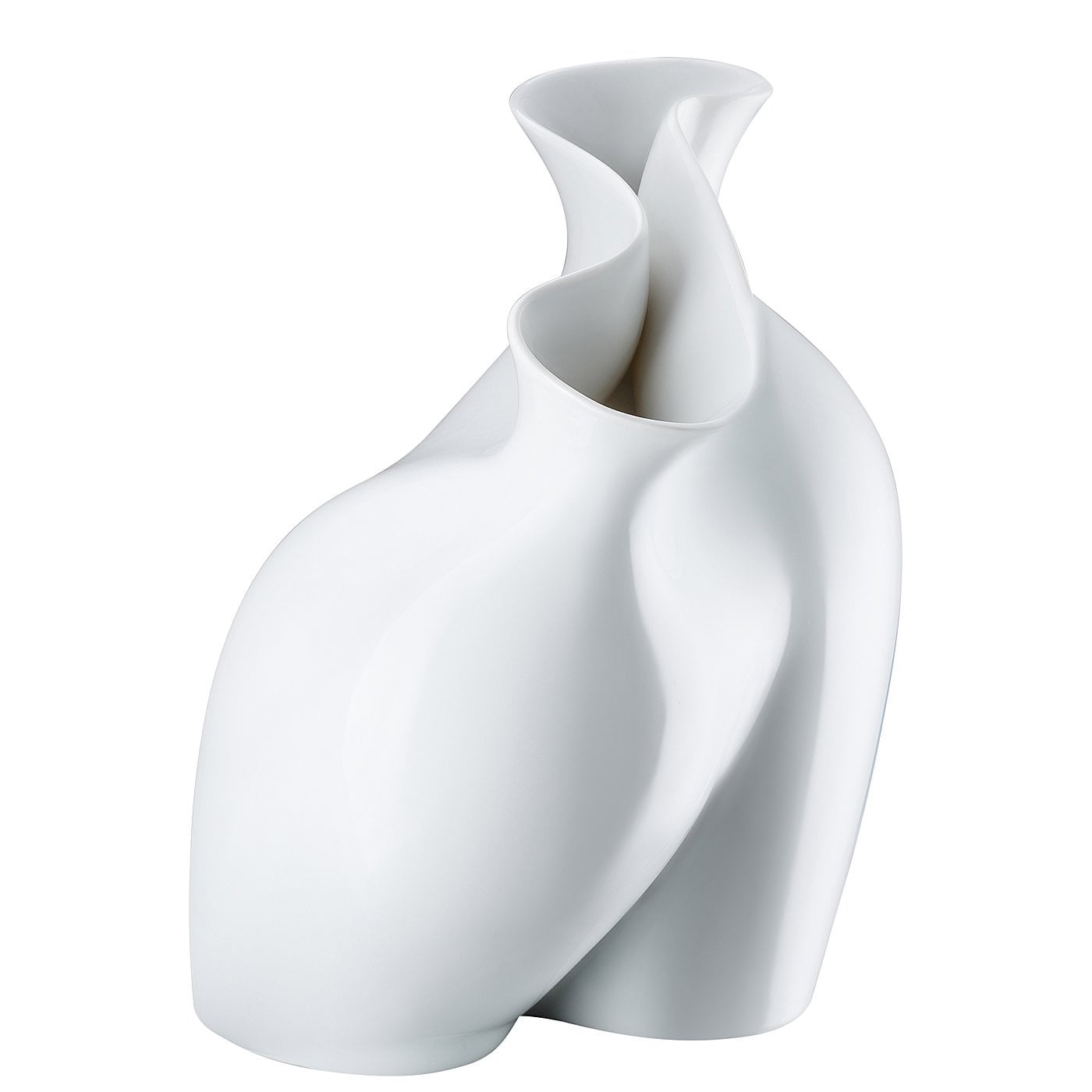 Rosenthal La Chute Vaso da Fiori 26cm Bianco Porcellana - Design Cédric Ragot