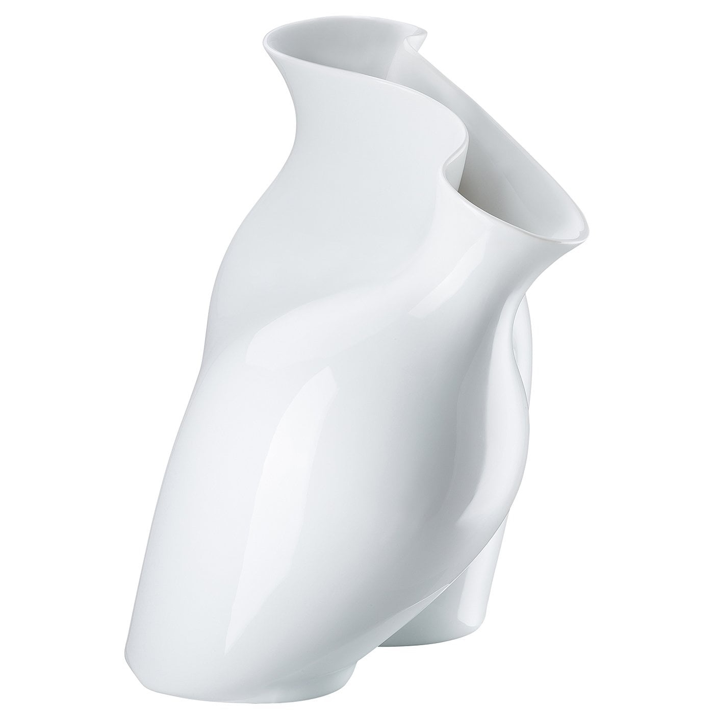 Rosenthal La Chute Vaso da Fiori 26cm Bianco Porcellana - Design Cédric Ragot