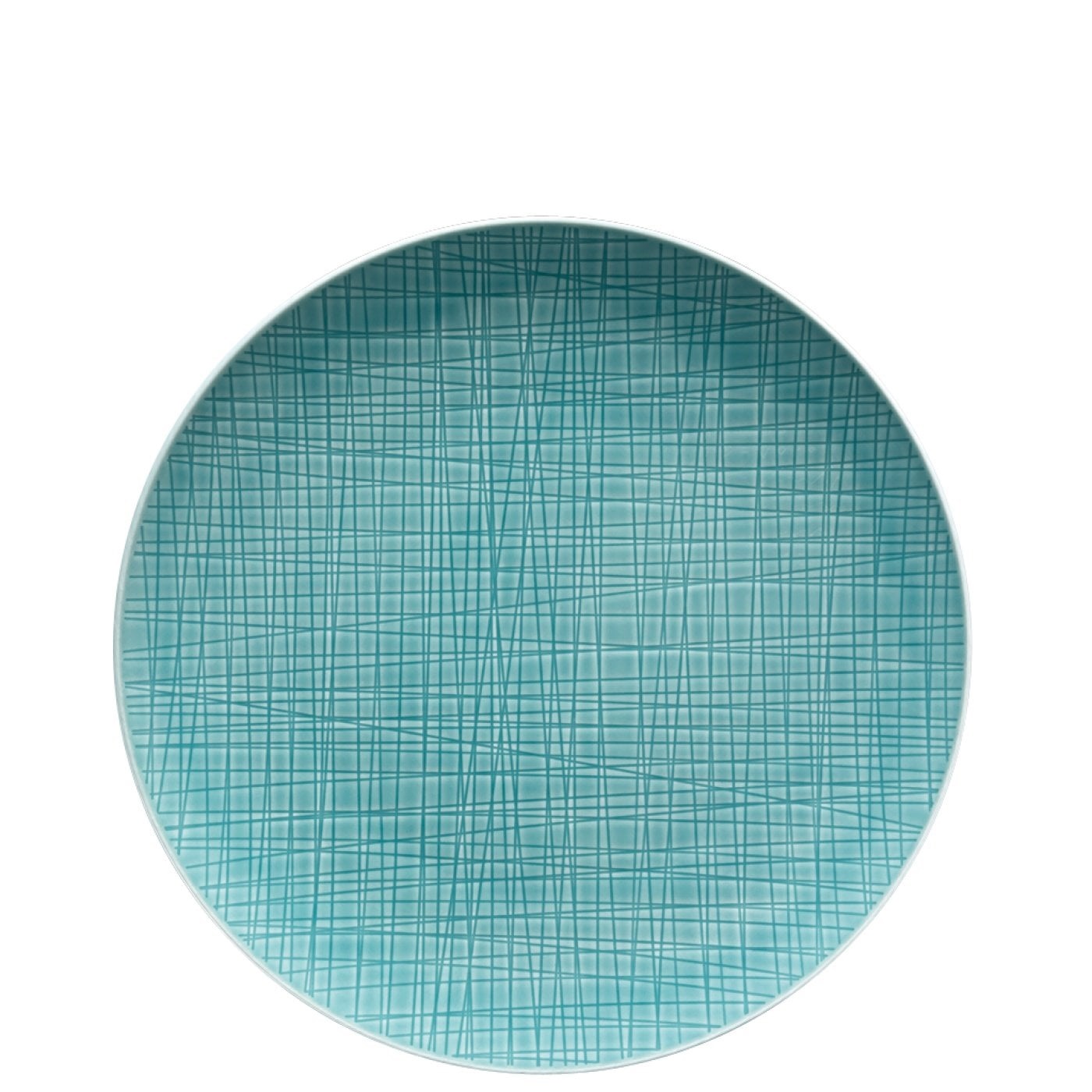 Rosenthal Piatto Piano 27 cm Collezione Mesh Aqua in Porcellana - Lavabile in Lavastoviglie e Adatto al Microonde