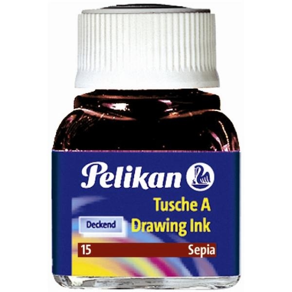 Pelikan Inchiostro di China 523 - Rosso Carminio - 10 ml - Flacone in Vetro - Resistente all'Acqua e allo Strofinamento