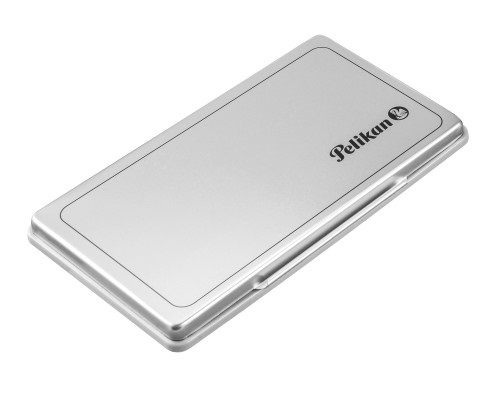 Pelikan Cuscinetto Non Inchiostrato per Timbri - 90 x 160 mm, Colore Neutro, Dimensione XL, Inchiostro Non Incluso, in Scatola di Metallo