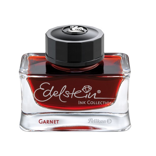 Pelikan Edelstein Inchiostro 50ml Rosso Scuro (Garnet) - Scrittura Fluida e Protettiva