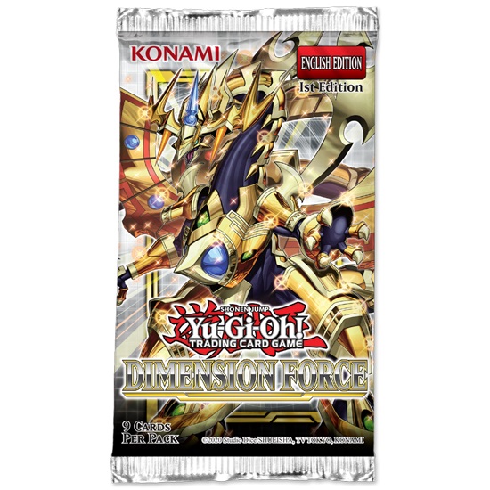 KONAMI Yu-Gi-Oh! TCG Dimension Force Booster Box da 24 Buste (Inglese)