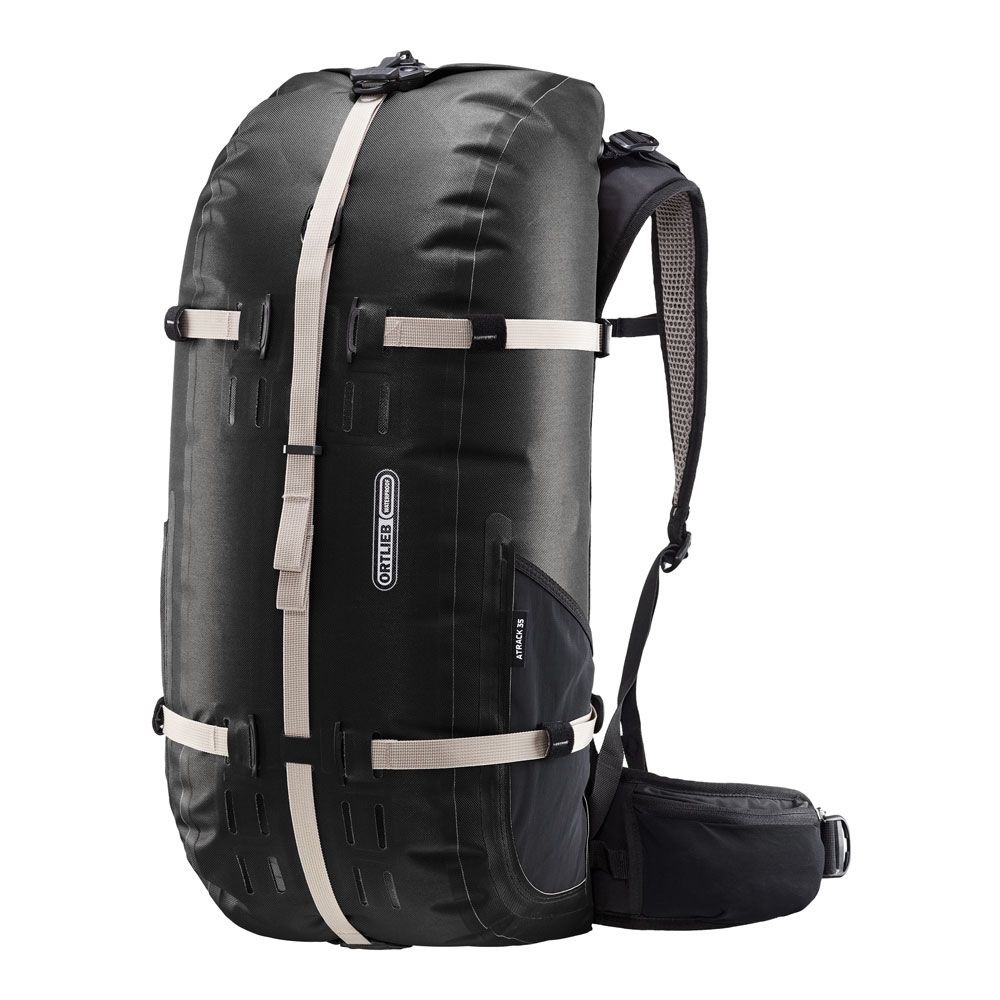 Ortlieb Atrack 35L Zaino Impermeabile Nero - Apertura a Cerniera come Borsa da Viaggio