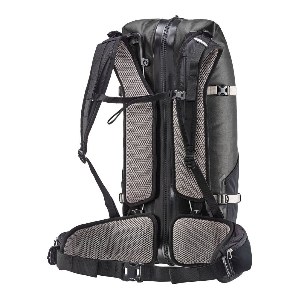 Ortlieb Atrack 35L Zaino Impermeabile Nero - Apertura a Cerniera come Borsa da Viaggio