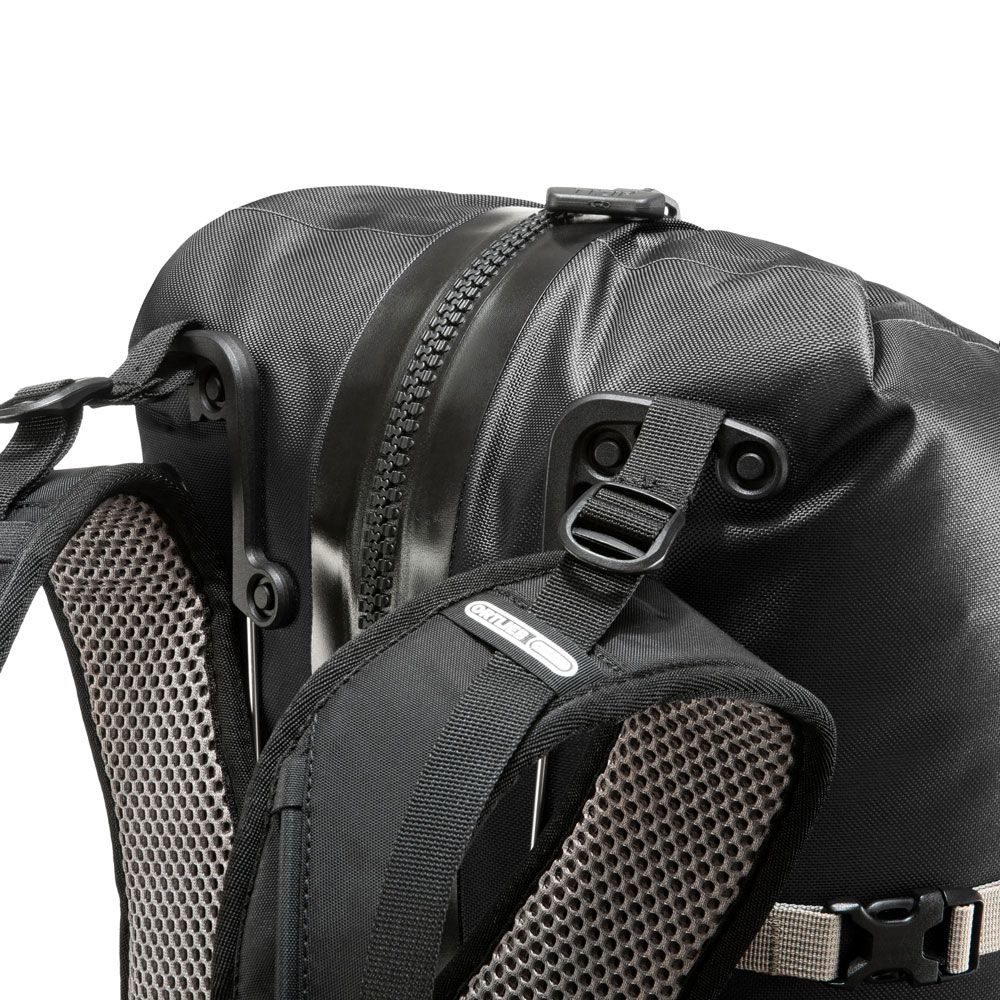 Ortlieb Atrack 35L Zaino Impermeabile Nero - Apertura a Cerniera come Borsa da Viaggio