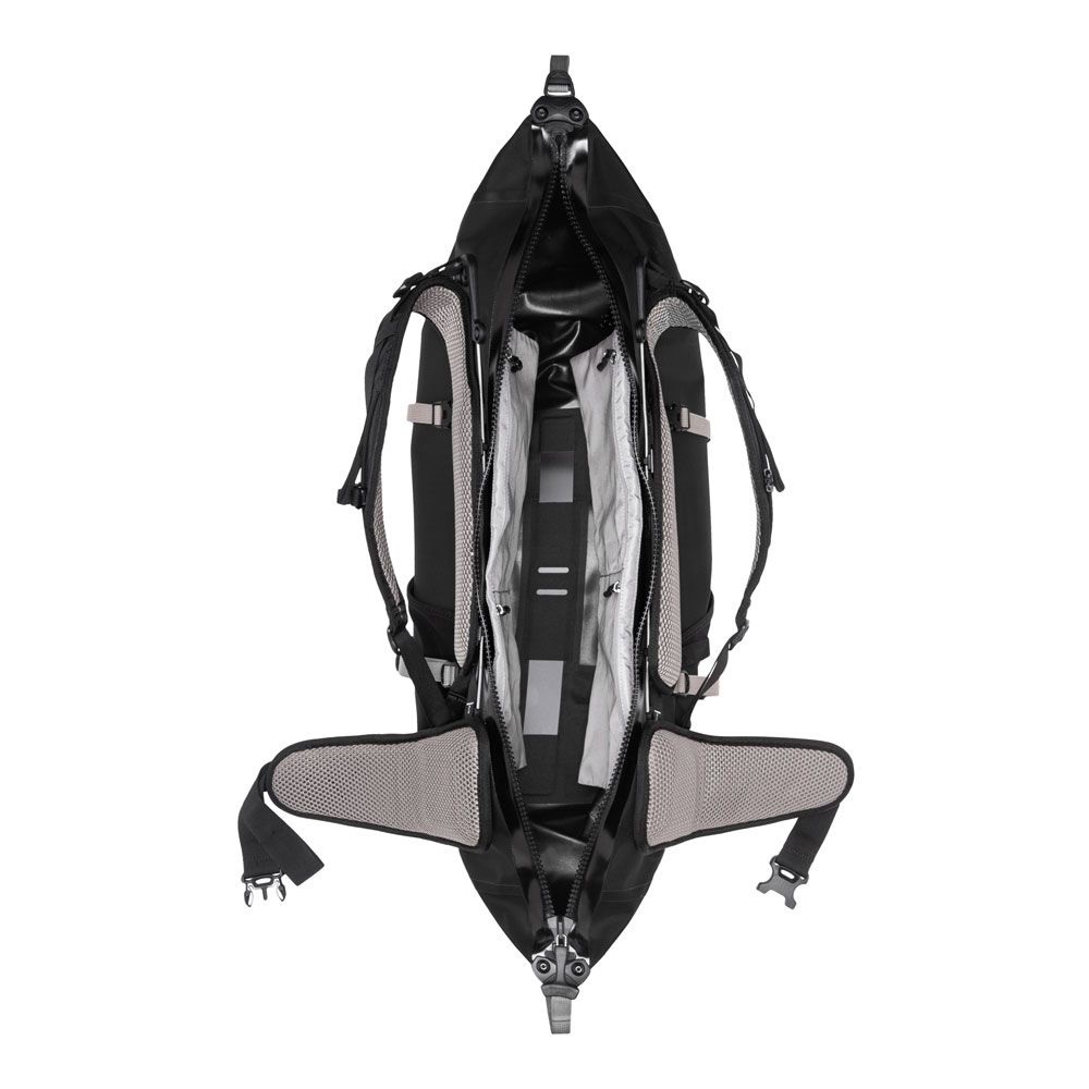 Ortlieb Atrack 35L Zaino Impermeabile Nero - Apertura a Cerniera come Borsa da Viaggio