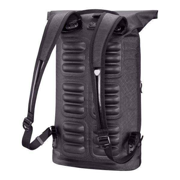 Ortlieb Daypack Metrosphere 21 L Nero - Zaino Versatile con Scomparto Imbottito per Laptop e Chiusura a Rotolo