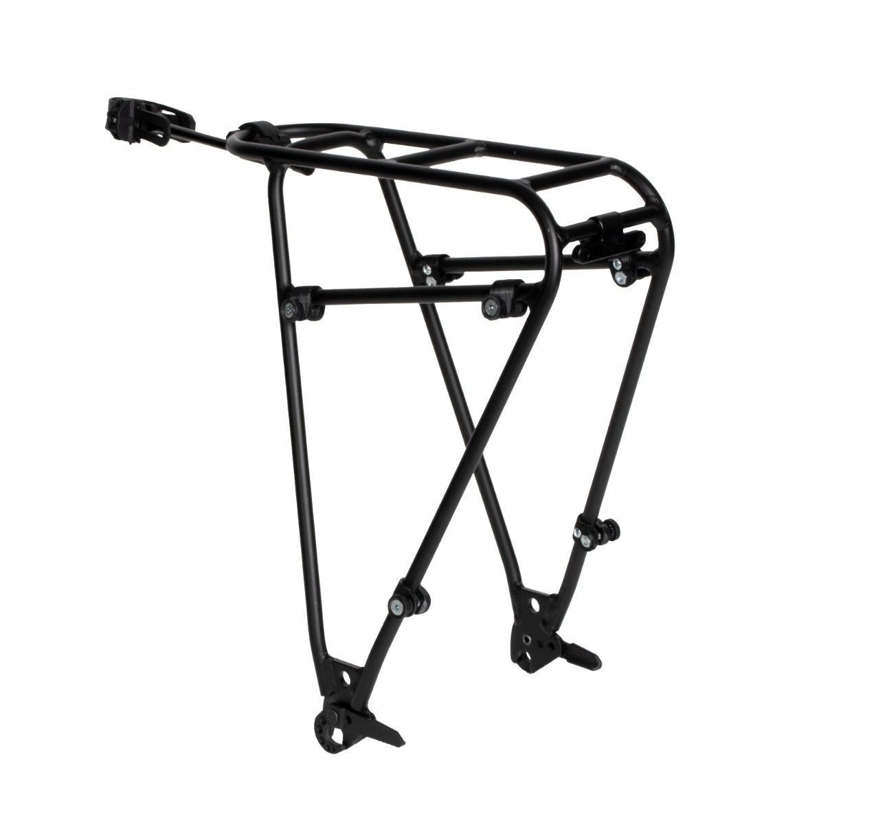 Ortlieb Quick Rack - Portapacchi in Alluminio Nero per Bici da Strada e Gravel, Montaggio Rapido, Fino a 20 kg