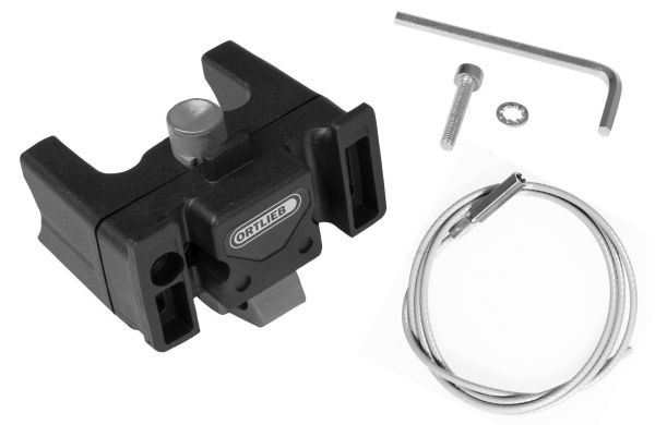 Ortlieb Handlebar Mounting Set QR - Adattatore per Montaggio Borse a Manubrio, Compatibile con Tutti i Modelli