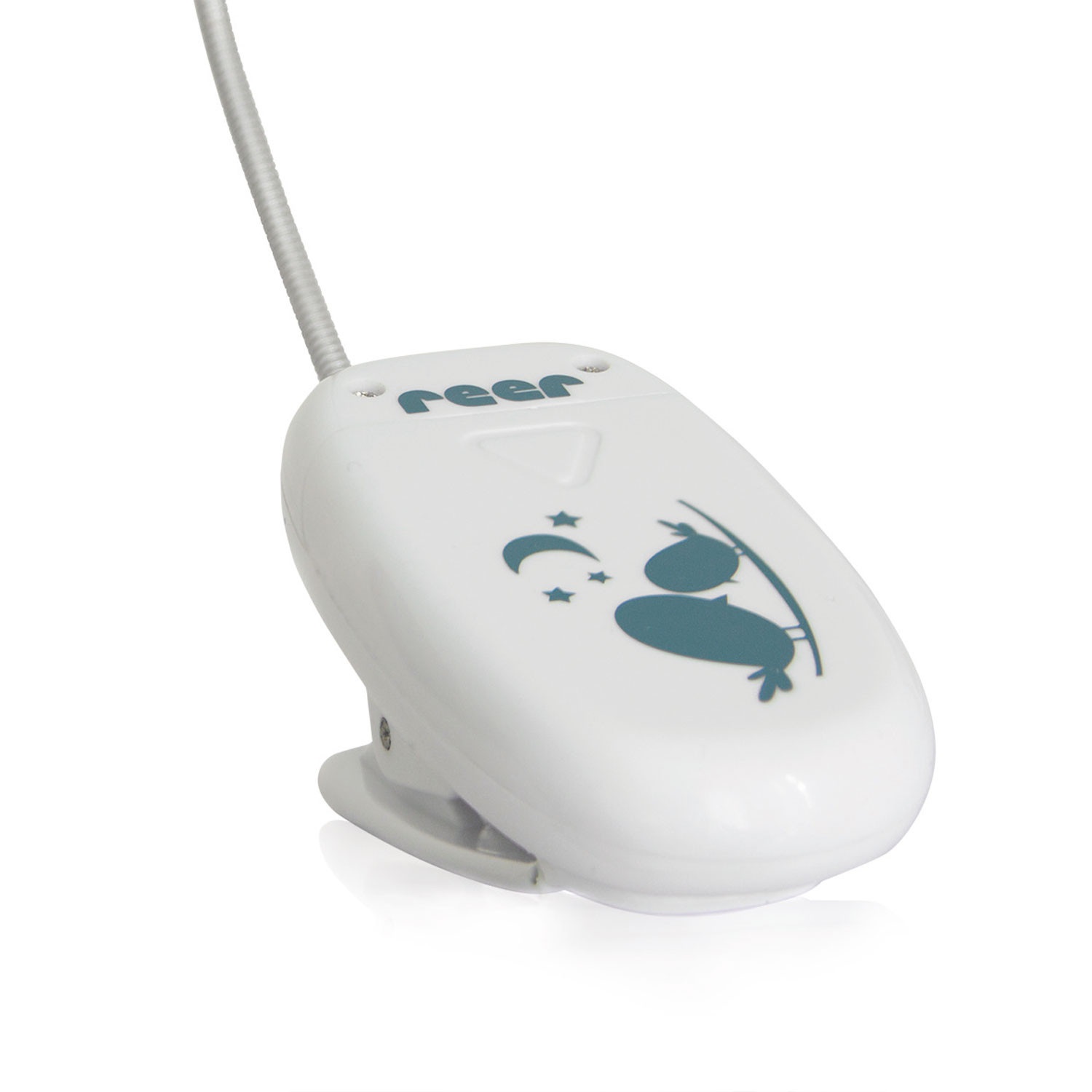 Reer 52010 Mummy and Me Luce da Notte LED - Luce Soffusa Gialla, 2 Livelli di Luminosità, Design Regolabile con Collo d'Oca Flessibile