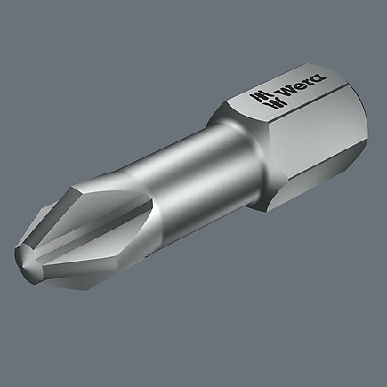 Wera Bit-Check 10 Universal 1 - Set di 10 Bit da 25 mm per Viti Phillips e Pozidriv con Porta-inserti Universale e Cambio Rapido