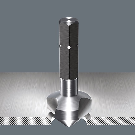 Wera 846 Punta Svasata 20,5 mm a 3 Scanlature con Codolo Esagonale