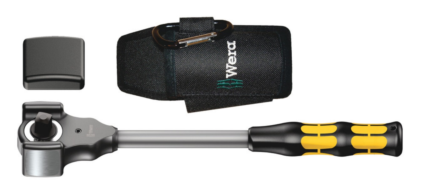 Wera 8002 C KOLOSS - Set di 3 pezzi con attacco da ½, capacità di carico 600 Nm, funzione martello e impugnatura Kraftform
