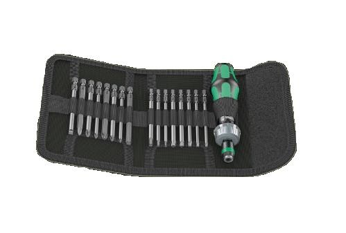 Wera Kraftform Kompakt 60 RA - Set Cacciavite con 17 Punte Multiple e Funzione a Cricchetto