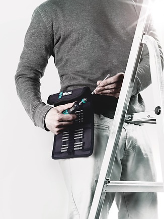 Wera Kraftform Kompakt 60 - Set di 17 cacciaviti con Rapidaptor e impugnatura ergonomica