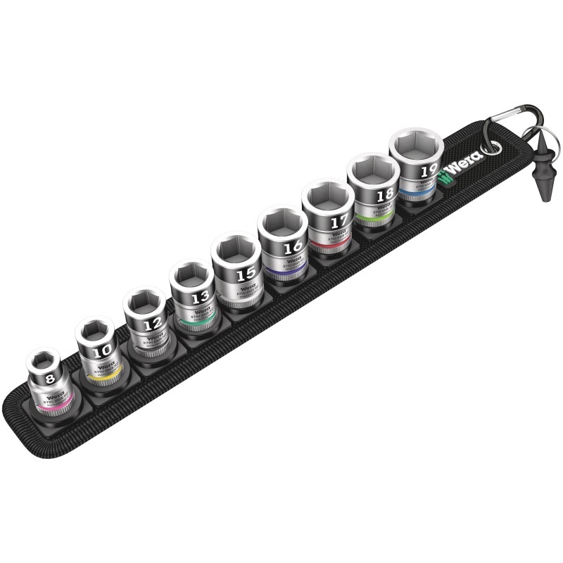 Wera Set di Bussole Belt B 1, 10 Pezzi, 3/8