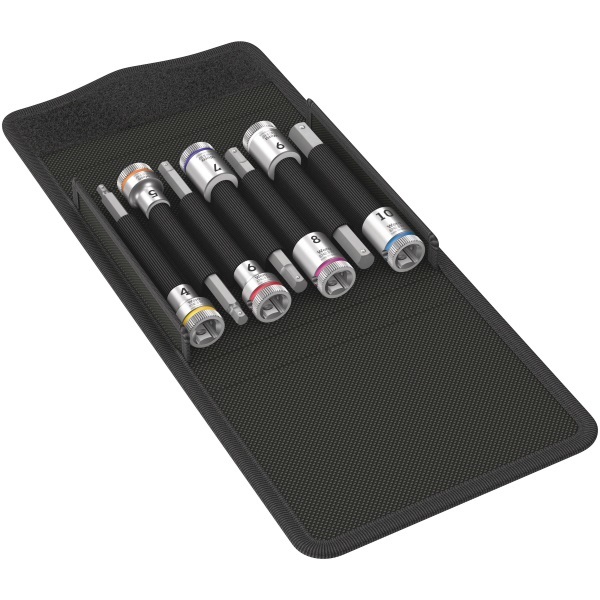 Wera 8740 B HF 1 Set di Bussole con Funzione di Tenuta e Codifica a Colori
