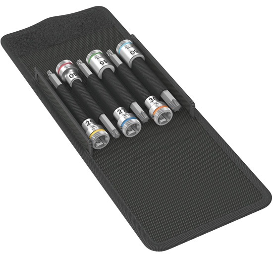 Wera Set di bussole TORX esterne con funzione di tenuta - 6 pezzi 3/8