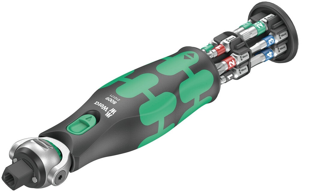 WERA Zyklop Pocket Set 1 - Cricchetto e giravite portainserti, 13 pezzi, compatto e portatile