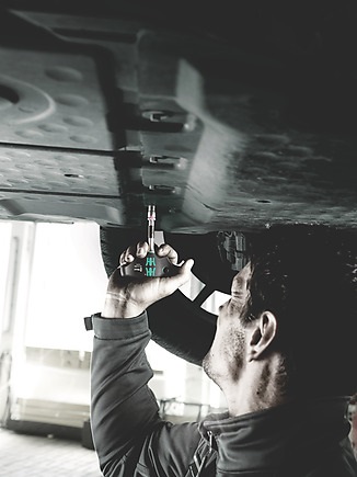 Wera Kraftform Kompakt 400 RA Set - 1 Cricchetto e 8 Bussole Zyklop, Impugnatura Ergonomica Bicomponente