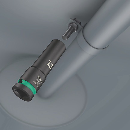 Wera 8790 C Impaktor Deep Set 1 - Set di 11 Bussole Lunghe per Avvitatori a Impulsi, Attacco 1/2