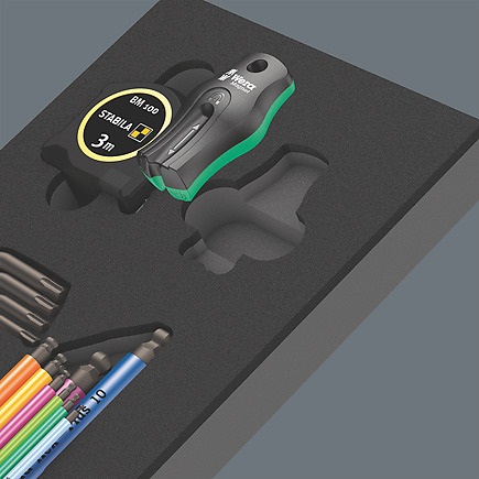 Wera 9740 Set di Chiavi Offset con Inserto in Schiuma - 20 Pezzi, Idrorepellenti e Oleorepellenti
