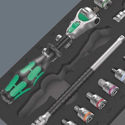 Wera Zyklop 8000 A Set 1 - Cricchetto 1/4