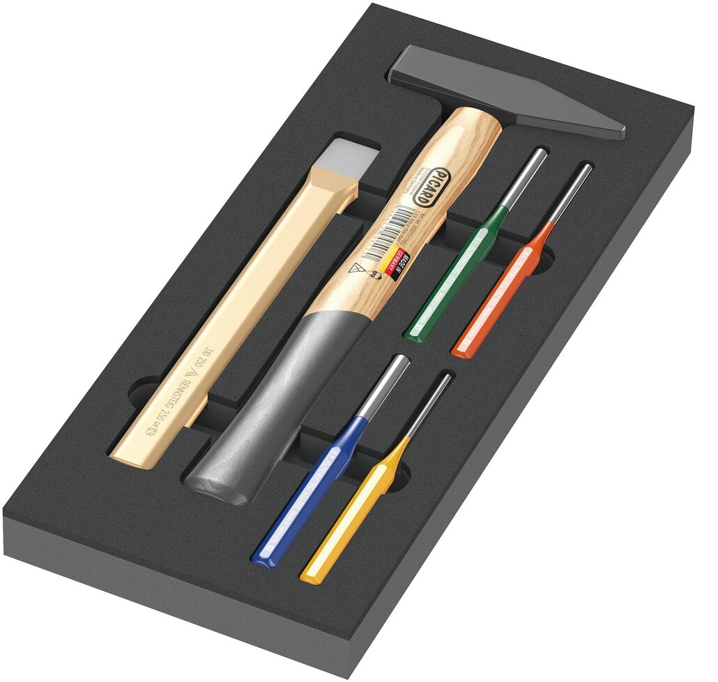 Wera 9782 Set di Martelli 6 Pezzi con Inserto in Schiuma Termoformata Multicolore