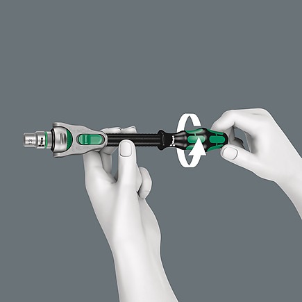 Wera 9722 Set di Chiavi a Bussola Zyklop 8000 C - 31 Pezzi, Nero/Grigio, con Inserto in Schiuma Termoformata
