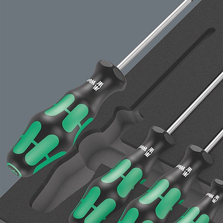 Wera 9712 Set di Cacciaviti TORX HF con Inserto in Schiuma Termoformata - 14 Pezzi, Durevoli e Facili da Pulire