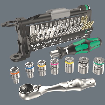 Wera 9750 - Set di Utensili 57 pz con Valigetta Pieghevole e Inserto in Schiuma Resistente