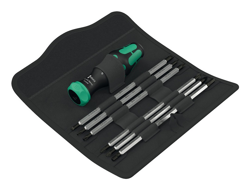 Wera Kraftform Kompakt Vario RA - Set di 7 pezzi con impugnatura ergonomica e cricchetto integrato