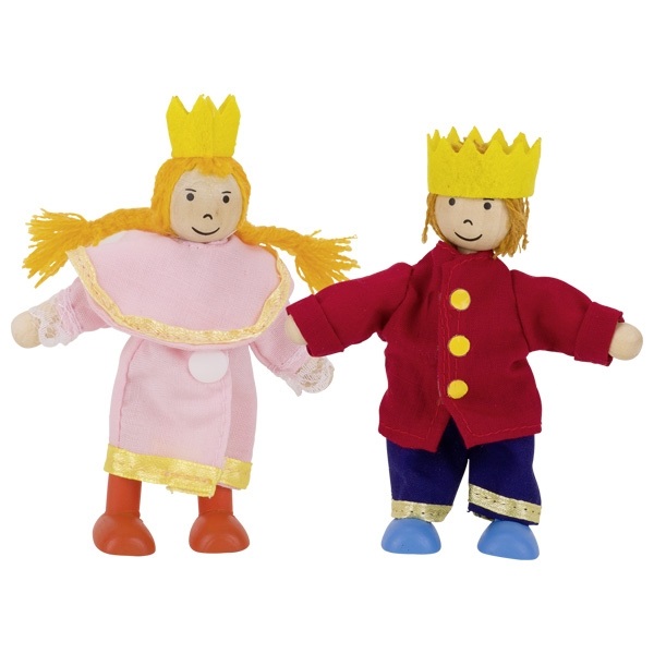 Goki Baule dei Vestiti - Gioco di Vestire con Marionette Birte e Ben, 2 Personaggi Flessibili, Medium, Cod. 51557