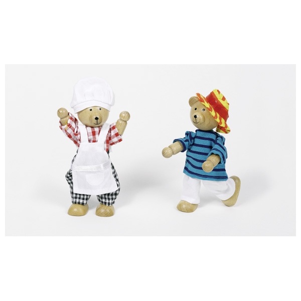 Goki Scatola per Vestire Orsi in Legno - Gioco Creativo e Interattivo per Giochi di Ruolo