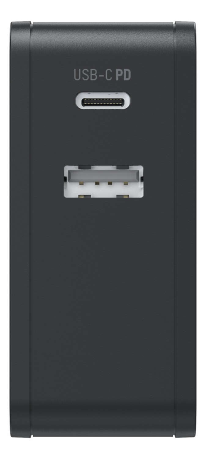 Ansmann 247PD Caricatore USB a 2 porte 45W Nero - Ricarica rapida con Power Delivery e tecnologia GAN