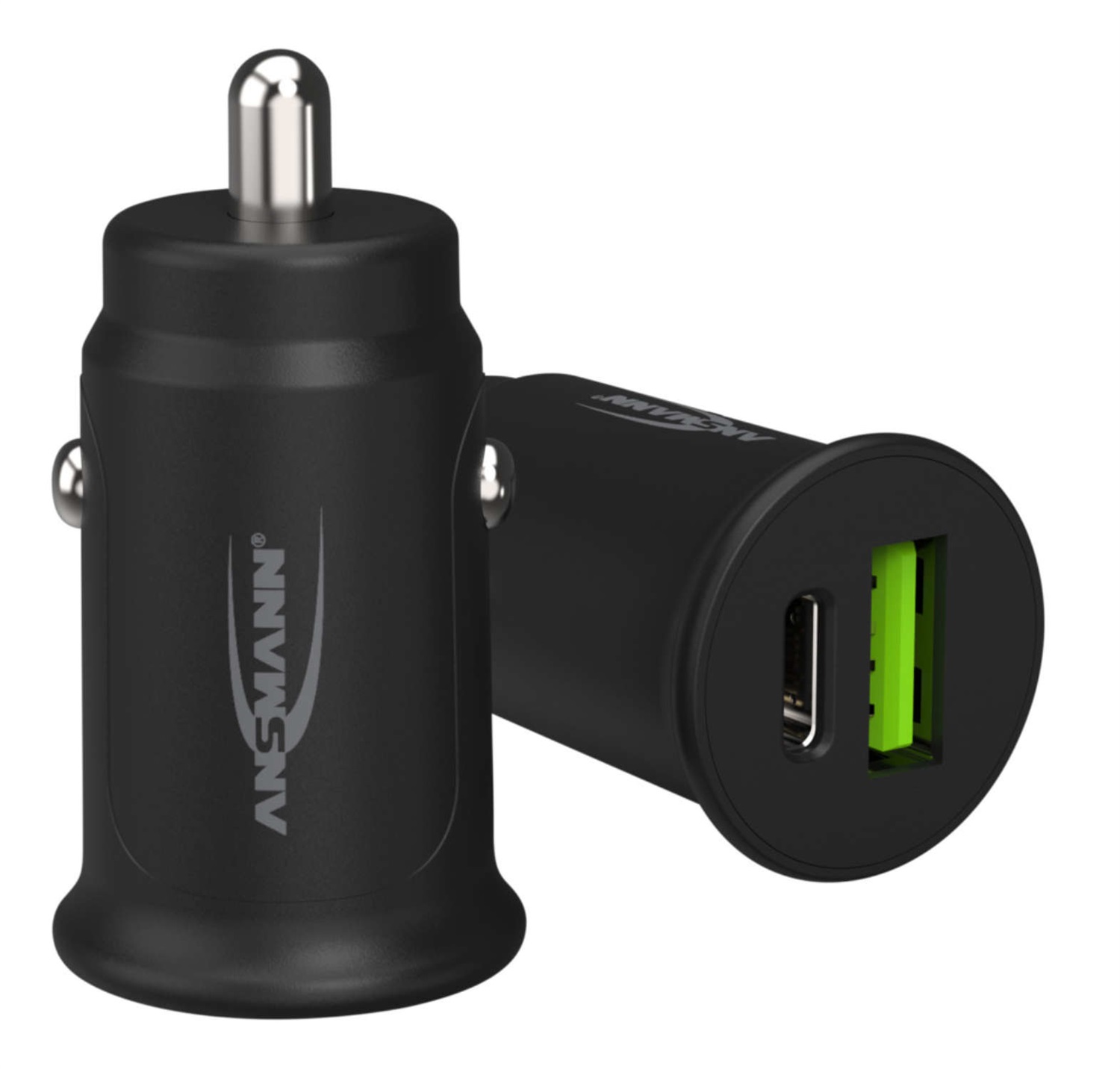 Ansmann CC230PD Caricatore USB per Auto e Camion con 2 Presa USB, Corrente Max 3000 mA, Supporto Power Delivery e Quick Charge
