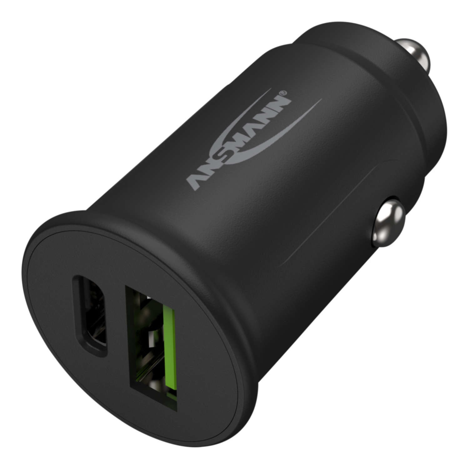 Ansmann CC230PD Caricatore USB per Auto e Camion con 2 Presa USB, Corrente Max 3000 mA, Supporto Power Delivery e Quick Charge
