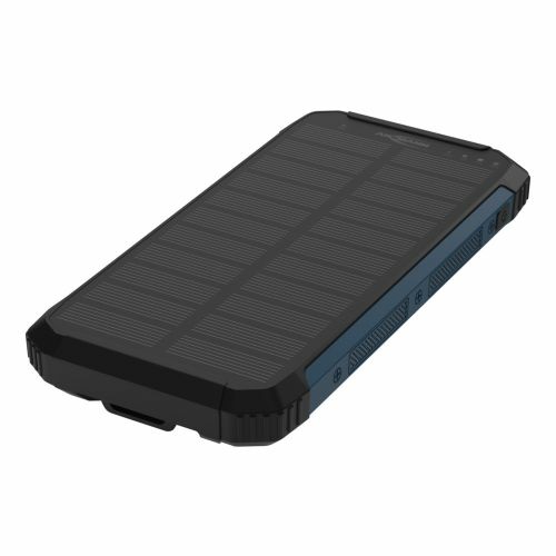 Ansmann Power Bank 10000mAh Wireless con Torcia LED e Pannello Solare - Modello PB212