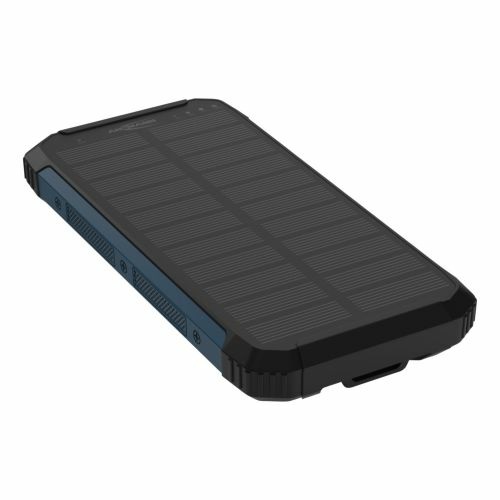 Ansmann Power Bank 10000mAh Wireless con Torcia LED e Pannello Solare - Modello PB212
