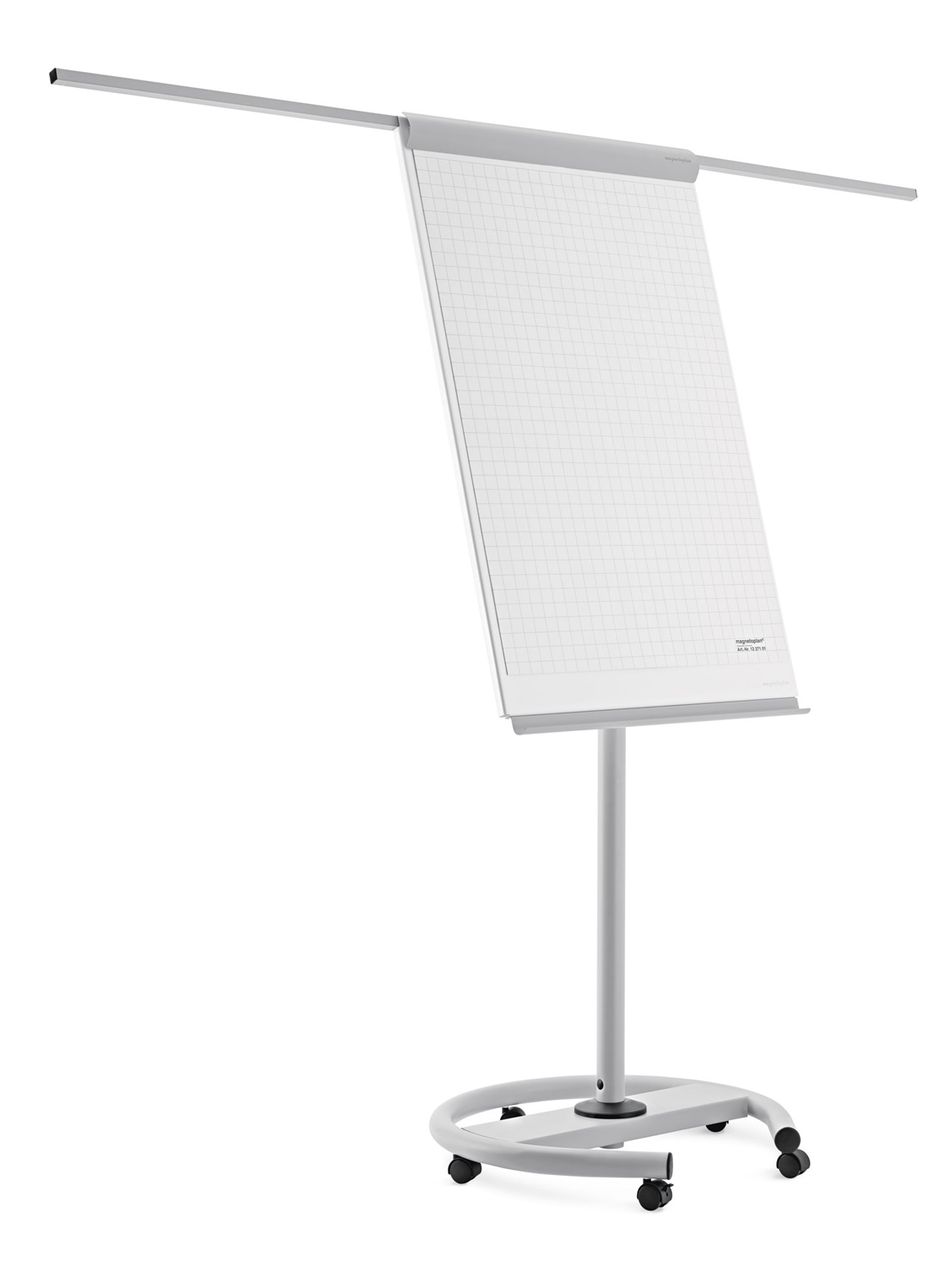 Magnetoplan Supporto per Presentazioni Regolabile 70 x 100 cm con Superficie di Scrittura 68 x 98 cm e Stabilità in Metallo