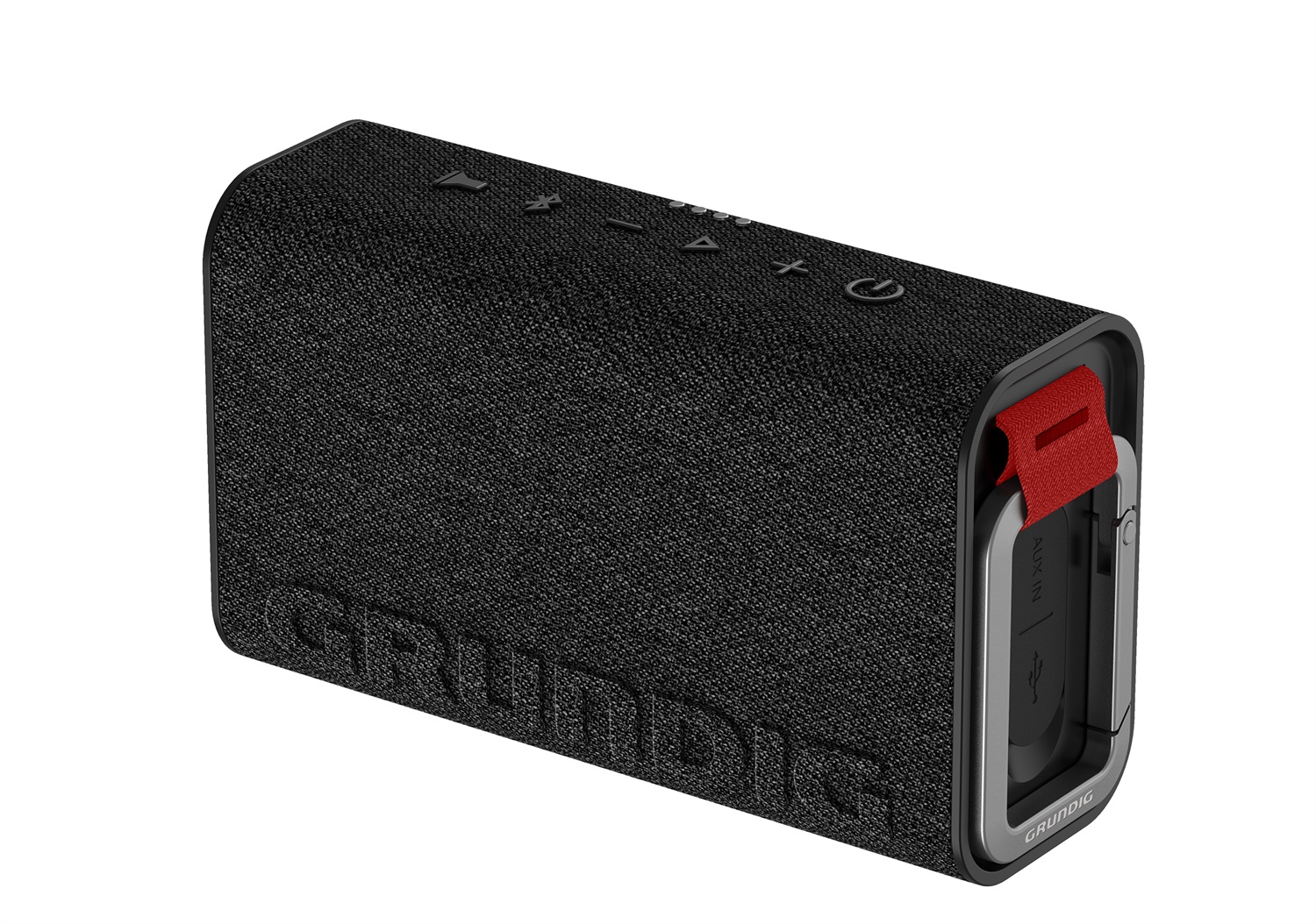 Grundig Xplore Altoparlante Bluetooth 8 W RMS, Bluetooth V5.3, Portata 30 m, Batteria 15 ore, Funzione SOS, Power Bank, Vivavoce, Resistente IP67, Nero