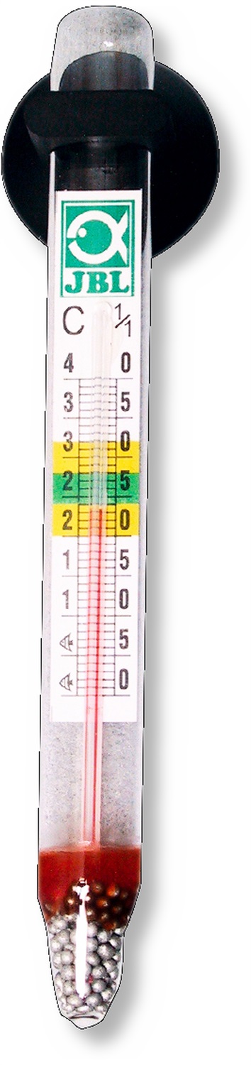 JBL Termometro in Vetro con Ventosa per Acquari - Misurazione Precisa della Temperatura dell'Acqua