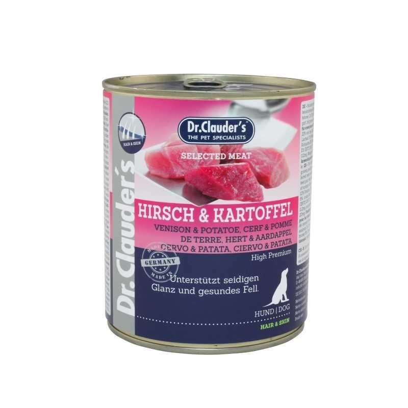 Dr. Clauder's Cibo Umido per Cani con Carne di Cervo e Patate - 800 g