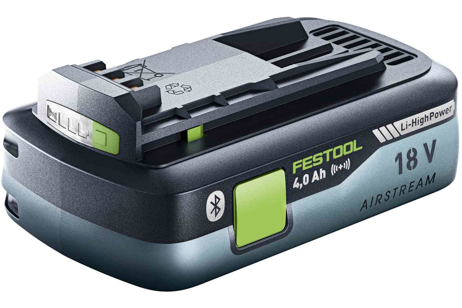 Festool Batteria HighPower BP 18 Li 4,0 HPC-ASI - 18V, 4Ah, Li-Ion, Bluetooth, Leggera e Compatta