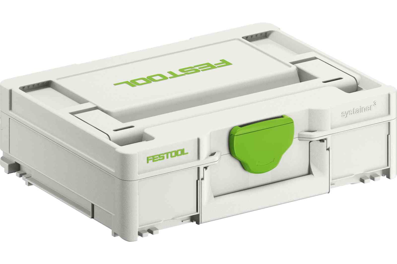 Festool Systainer SYS3 M 112 - Valigetta Portautensili Verde e Bianco con Maniglia Aggiuntiva